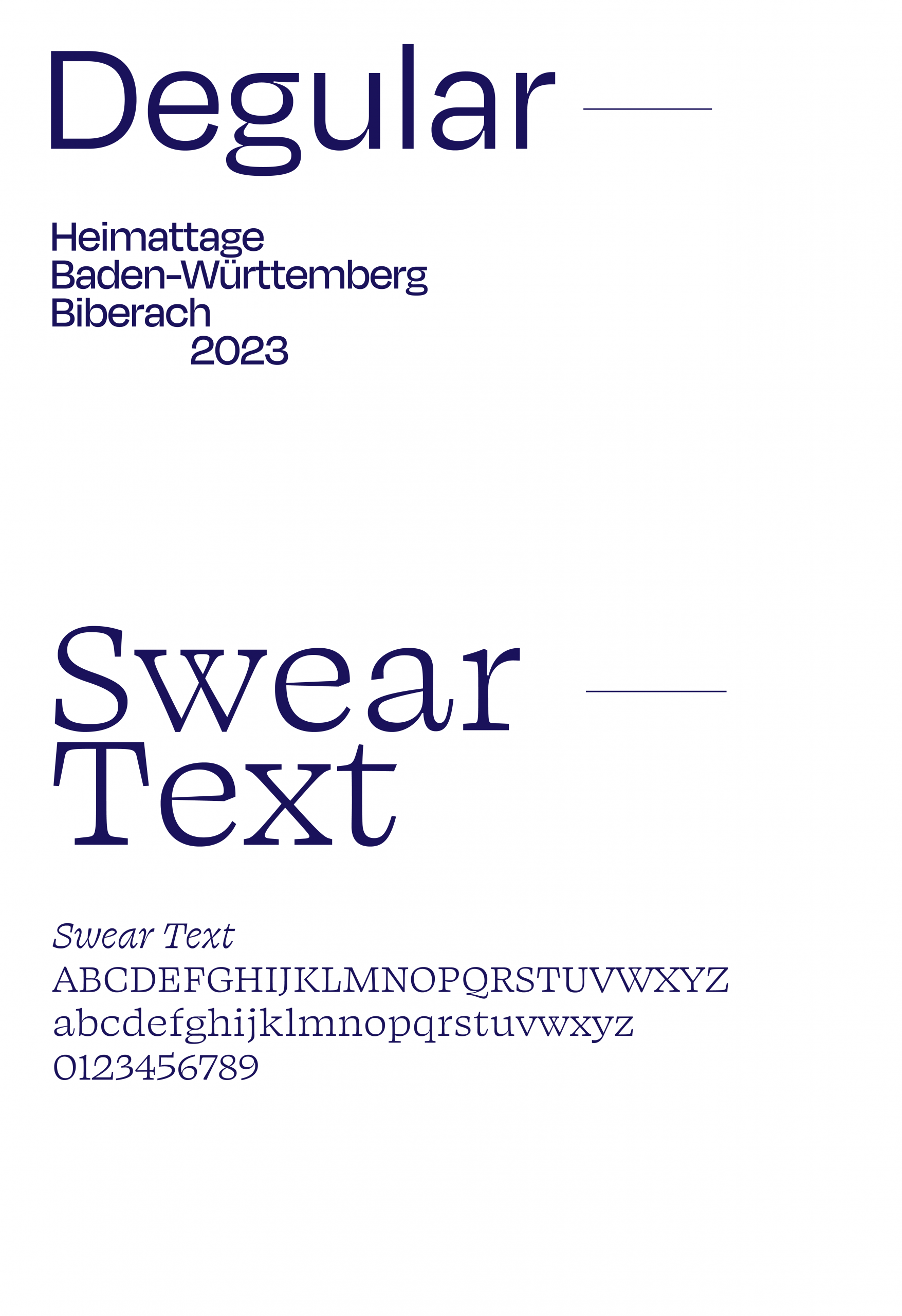 Übersicht des visuellen Systems mit Schriften, Farben und Motiven.